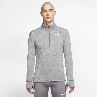 Shop Nike Therma Sphere Element 3.0 Men's 1/2-zip Running Top In Grey