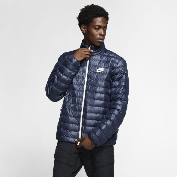 nike blue puffer jacket