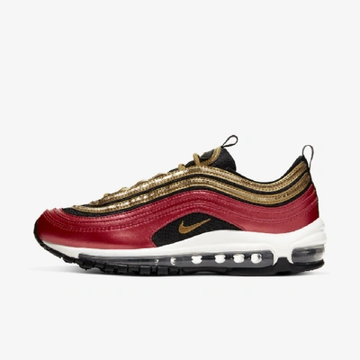 Shop Nike Air Max 97 Icon Clash Women's Shoe (university Red) - Clearance Sale In University Red,sail,black,metallic Gold