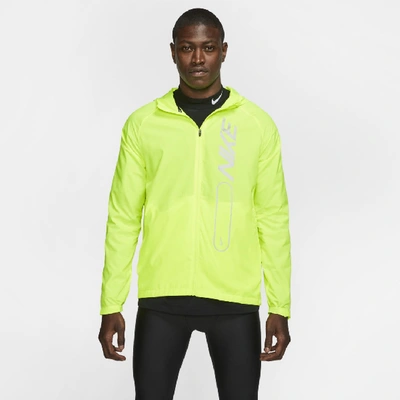 Nike Essential Men's Running Jacket In Yellow | ModeSens