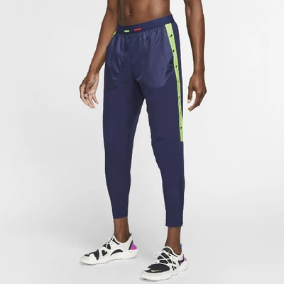 Shop Nike Phenom Wild Run Men's Running Pants In Blue