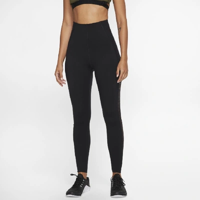 Shop Nike Women's Fringe Training Tights In Black