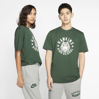 Nike Stranger Things Cotton Jersey T-shirt In Green | ModeSens