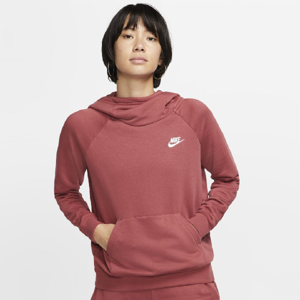 nike sportswear essential women's fleece pullover hoodie