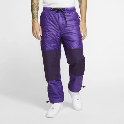 Shop Nike Acg Primaloft® Men's Trail Pants In Voltage Purple/grand Purple/black