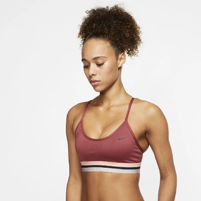 Shop Nike Indy Icon Clash Women's Light-support Sports Bra In Red