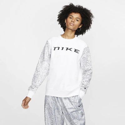 Shop Nike Sportswear Women's Fleece Crew In White