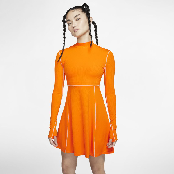nike orange dress