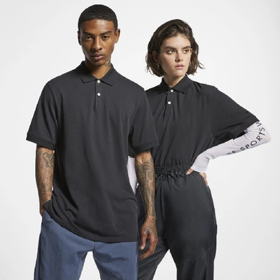 Nike The Polo (without Orange Collar Label) Unisex Polo In Black | ModeSens