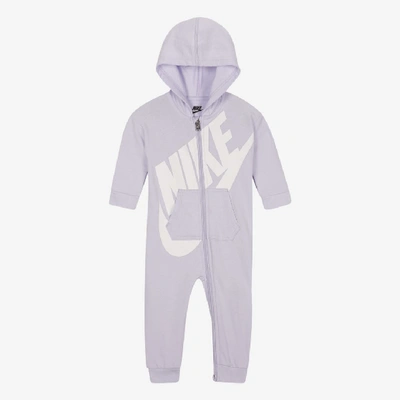 Shop Nike Baby (0-9m) Coverall In Lavender Mist