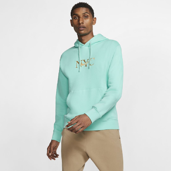 Nike Sportswear Men's Nyc Pullover Hoodie In Green | ModeSens