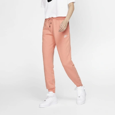 Shop Nike Sportswear Essential Women's Fleece Pants In Pink Quartz