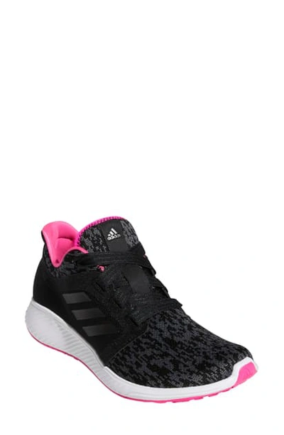 Shop Adidas Originals Edge Lux 3 Running Shoe In Core Black/ Shock Pink