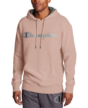 pink hoodie mens champion