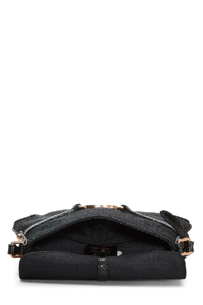 Pre-owned Gucci Black Lizard Mini Pochette