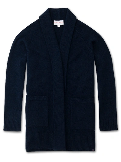 Shop Derek Rose Women's Cardigan Nina Cashmere Navy