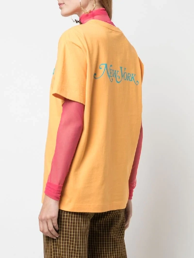 Shop Marc Jacobs X New York Magazine The Logo T-shirt In Orange