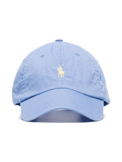 Shop Polo Ralph Lauren Logo-embroidered Baseball Cap In Blue