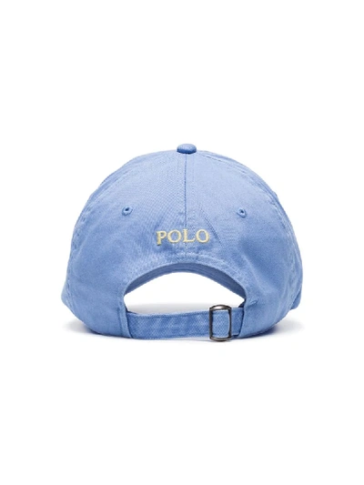 Shop Polo Ralph Lauren Logo-embroidered Baseball Cap In Blue