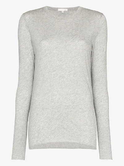 Shop Skin Klassisches Langarmshirt In Grau