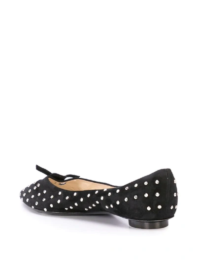 Shop Marc Jacobs The Studded Mouse Ballerina Shoes In Black