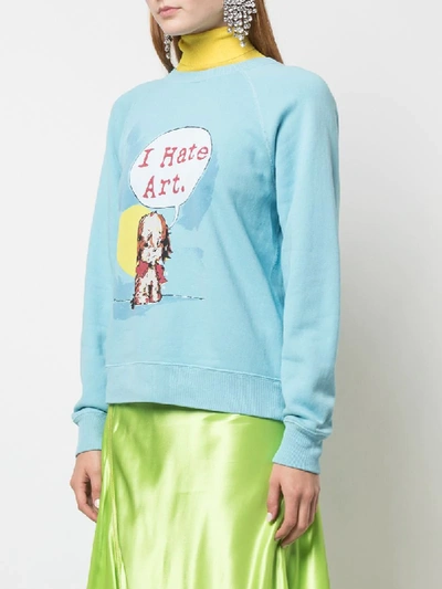 Shop Marc Jacobs X Magda Archer The Collaboration Sweatshirt In Blue