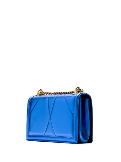 Shop Dolce & Gabbana Mini Devotion Shoulder Bag In Blue