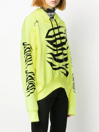 Shop Diesel F-albyhook-c Relaxed-fit Hoodie In Yellow