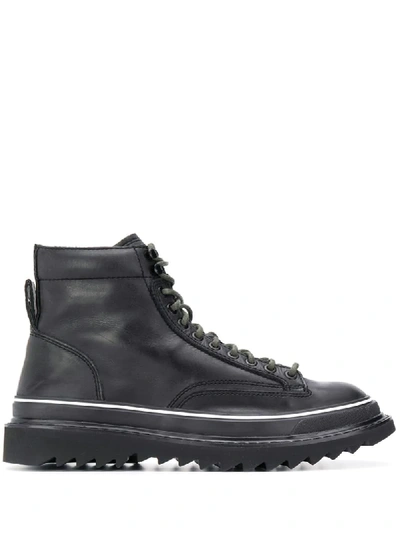 Shop Diesel Hybrid Boots In Black