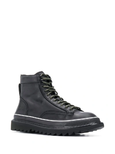 Shop Diesel Hybrid Boots In Black