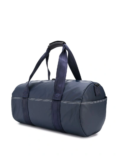 Shop Diesel Logo-print Holdall Bag In Blue