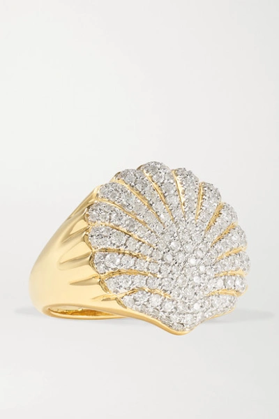 Shop Yvonne Léon 18-karat Gold Diamond Ring