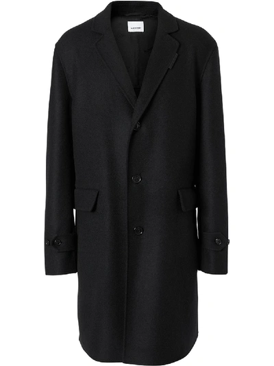 Shop Burberry Lab Coat In Black