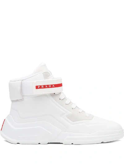 Shop Prada Polarius 19 Lr Sneakers In White