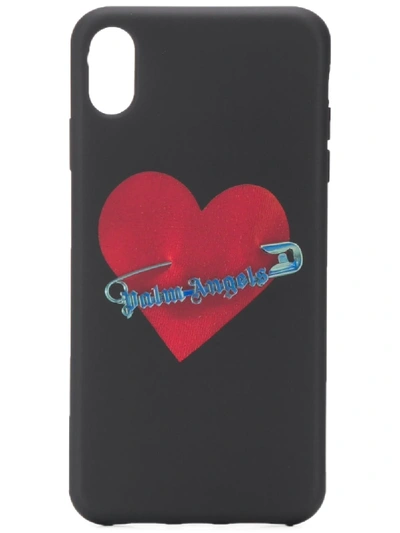 Shop Palm Angels Pin My Heart Iphone Xs Max Case In Black