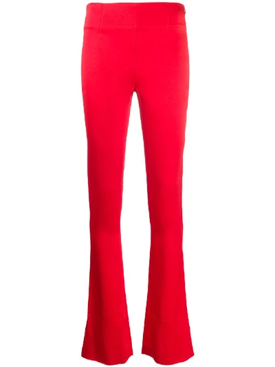Shop Galvan Slashed Trousers In Red