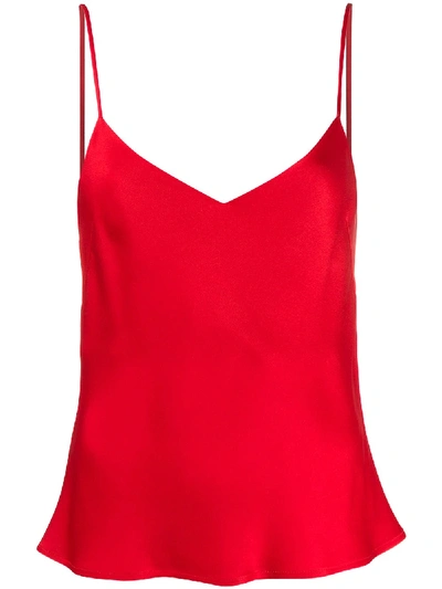 Shop Galvan V-neck Camisole In Red