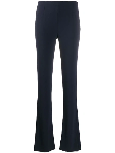 Shop Galvan Slashed Tuxedo Trousers In Blue