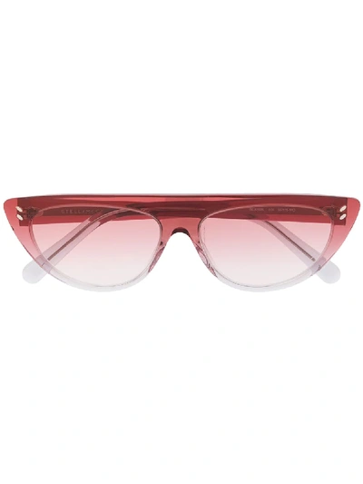 Shop Stella Mccartney Cat Eye Sunglasses In Brown