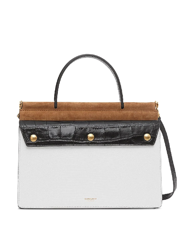 burberry tote bag white