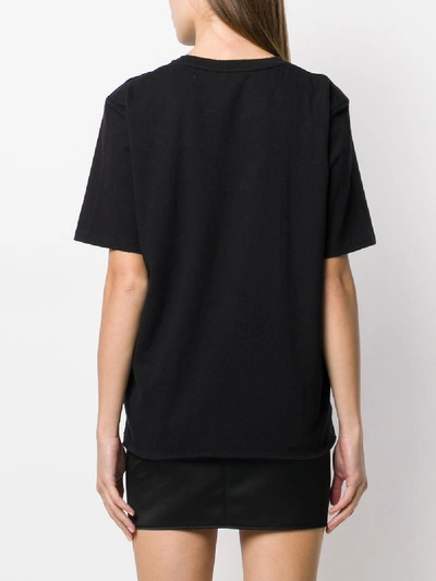 Shop Saint Laurent Cotton T-shirt In Black