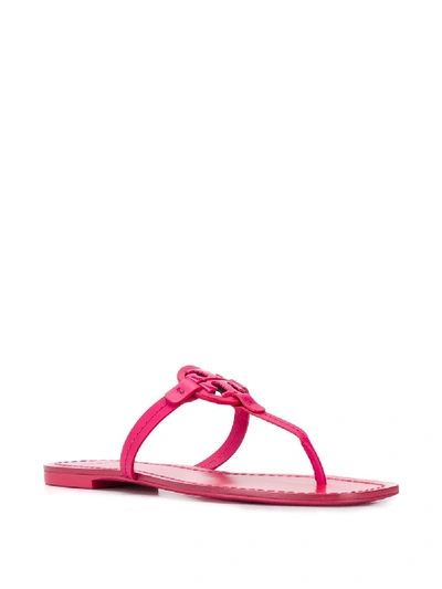 Shop Tory Burch Mini Miller Leather Thong Sandals