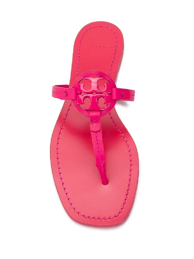Shop Tory Burch Mini Miller Leather Thong Sandals