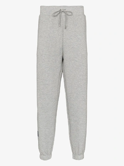 Shop Polo Ralph Lauren Logo Print Track Pants In Grey