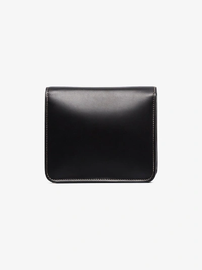 Shop Fendi Black Karligraphy Leather Shoulder Bag