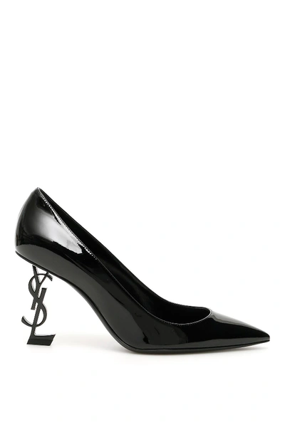 Shop Saint Laurent Patent Pumps In Black