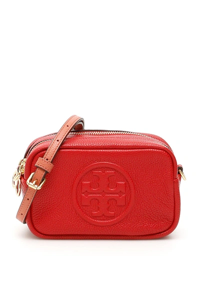 Shop Tory Burch Perry Bombe Camera Bag In Red,pink