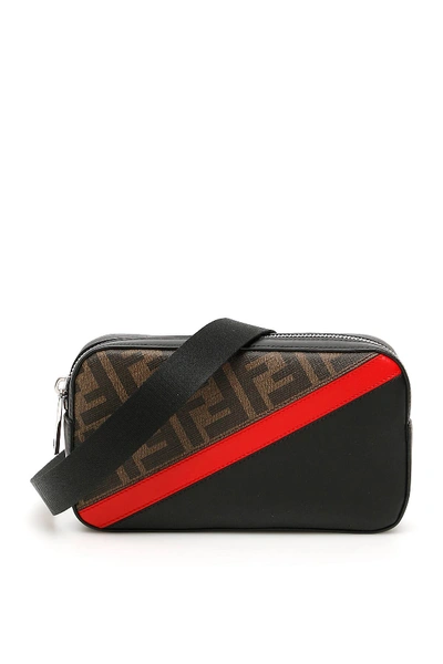 Shop Fendi Ff Camera Case In Black,brown,red