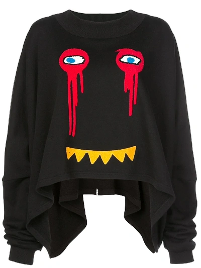 Haculla Drippy Extended Sweatshirt In Black