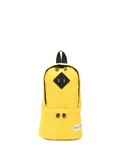 Shop Mostly Heard Rarely Seen One Shoulder Backpack In Yellow